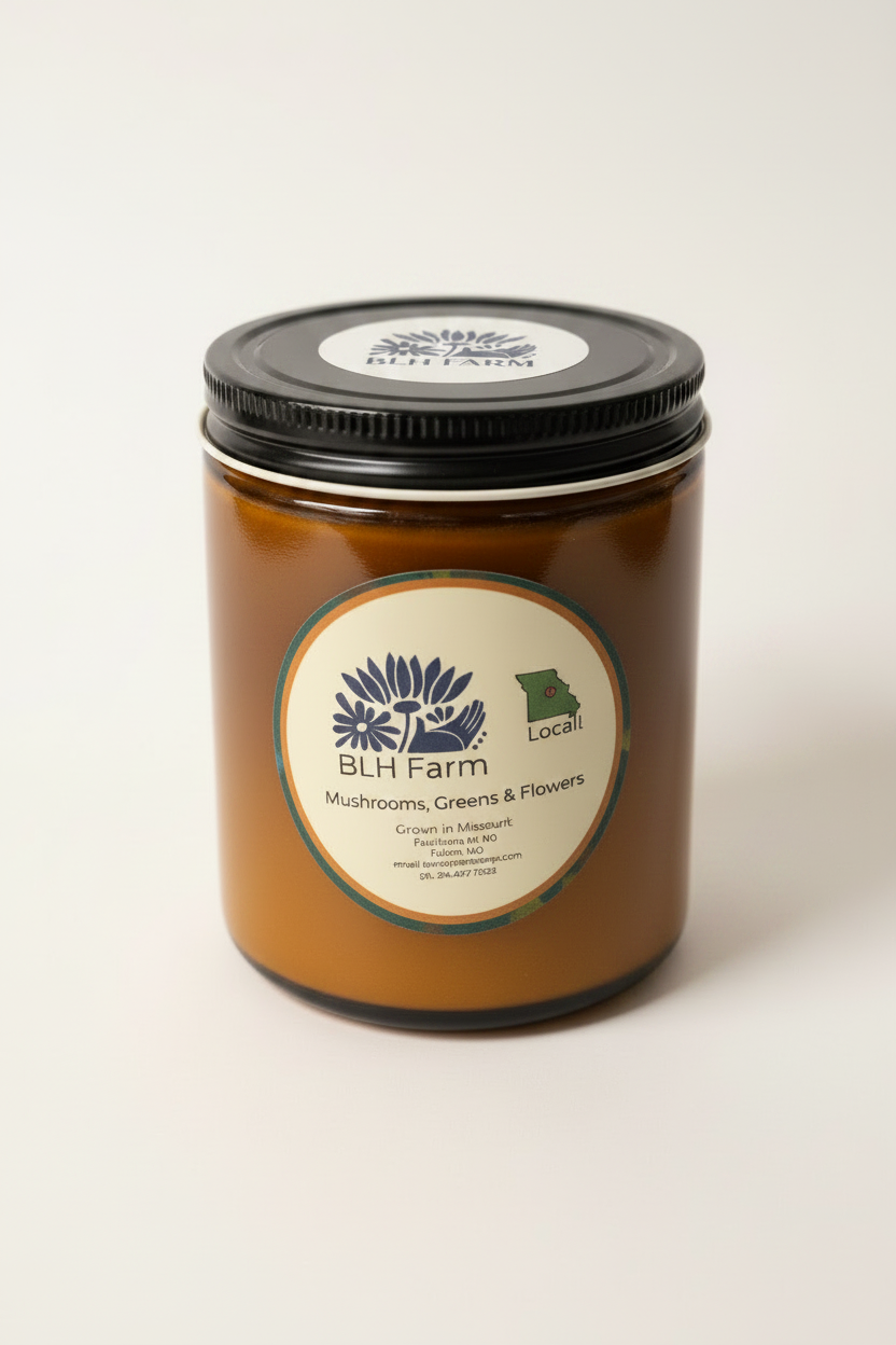 BLH Farm amber jar
