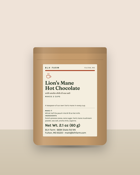 Lion's Mane Hot Chocolate Gift Pouch (2 Cups)