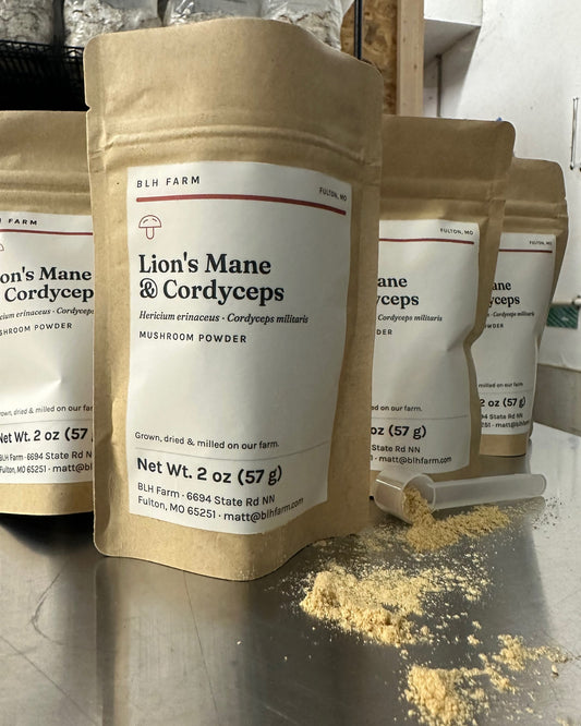 Lion's Mane & Cordyceps Mushroom Powder