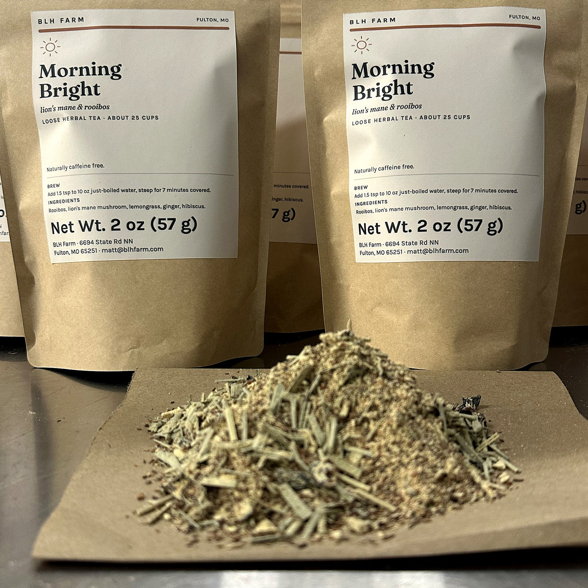 Morning Bright Lion's Mane & Rooibos Tea